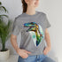 Stained Glass Velociraptor - Short Sleeve Tee